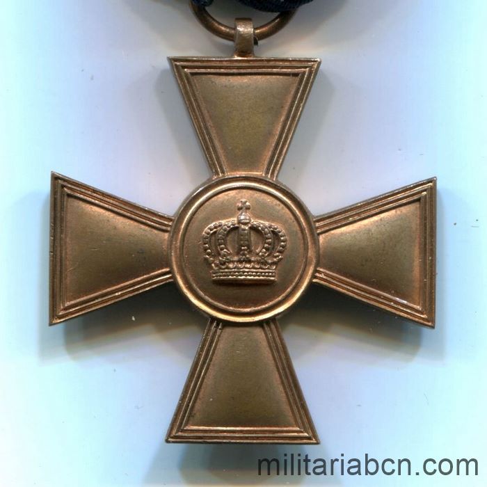 Alemania Prusia Cruz 1ª Clase 15 Años de Servicio