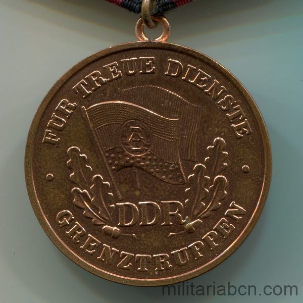 DDR Medalla por Buen Sericio en las Tropas de Fronteras. Versión bronce