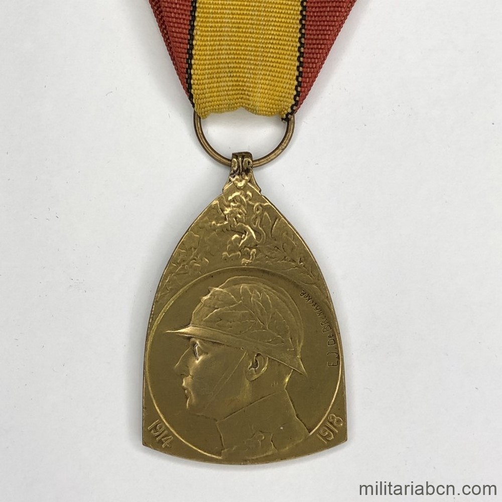 Bélgica. Medalla Conmemorativa de la Primera Guerra Mundial 1914-1918