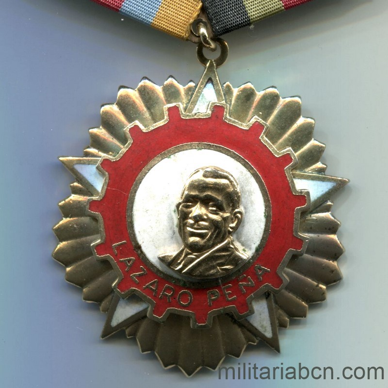 Cuba. Orden de Lázaro Peña. 1ª Clase.