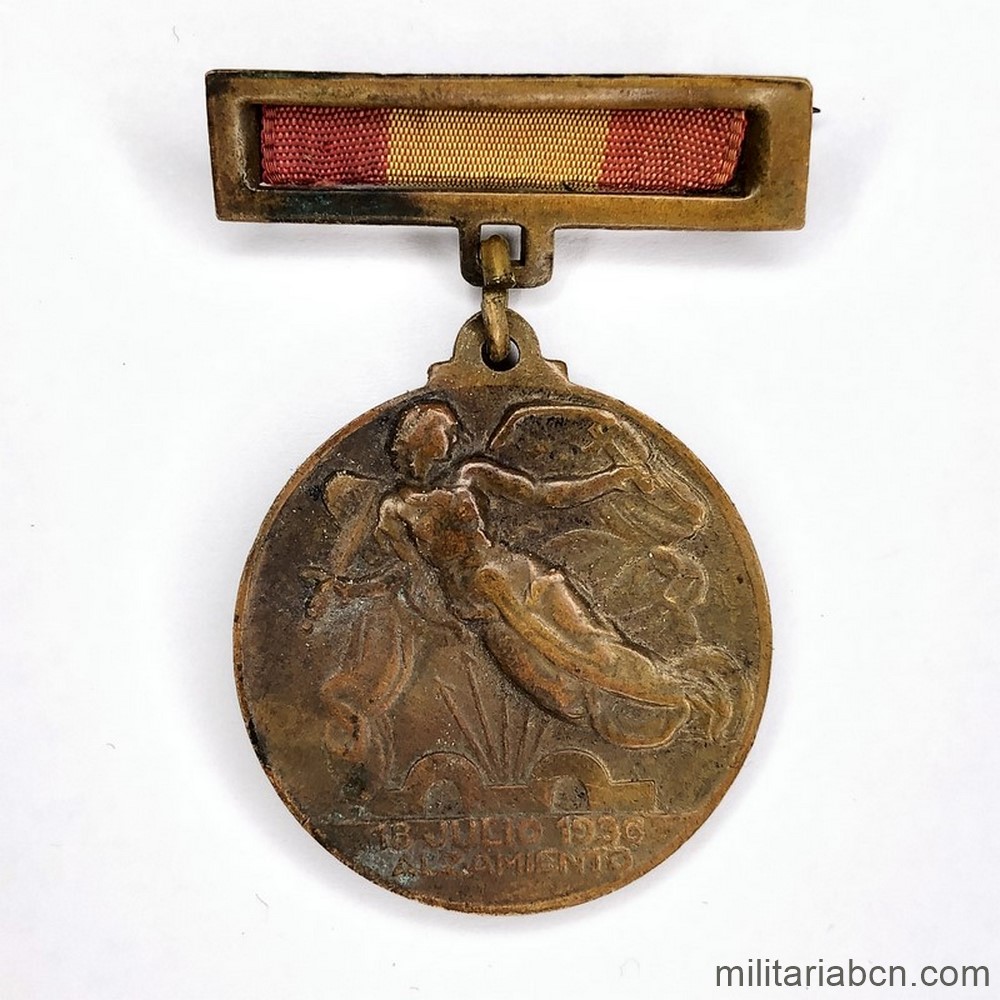 España. Medalla Alzamiento y Victoria. 18 de julio de 1936 - 1 de abril de 1939