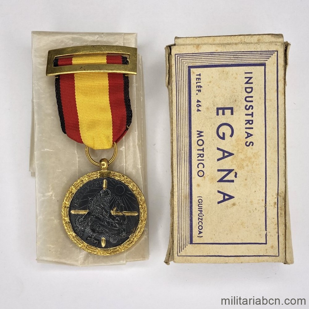 Medalla de Campaña de la Guerra Civil. Variante de Vanguardia con caja de origen