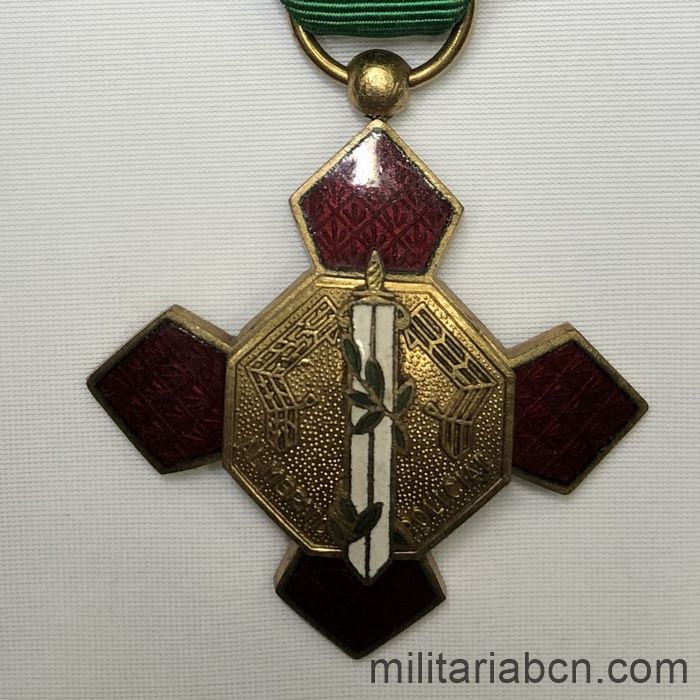España. Cruz al Mérito Policial. Distintivo rojo
