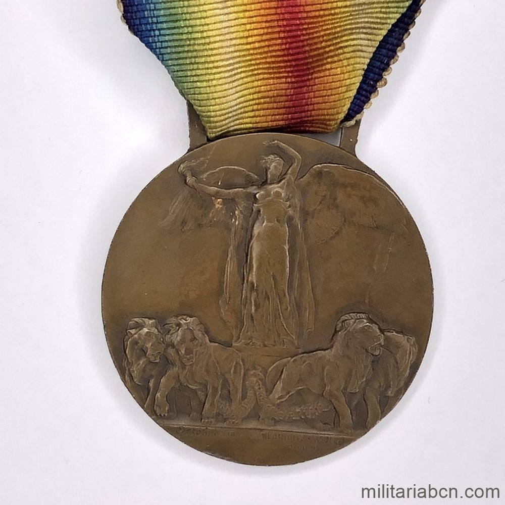 Italia. Medalla Interaliada o de la Victoria. Modelo FM Lorioli & Castelli