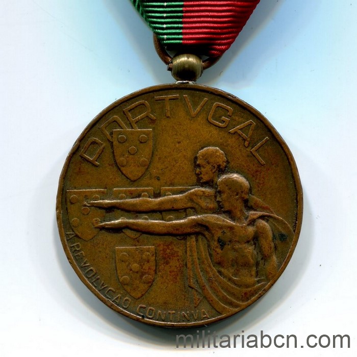 Portugal. Medalla del 10 Aniversario de la Revolución Portuguesa 1926-1936