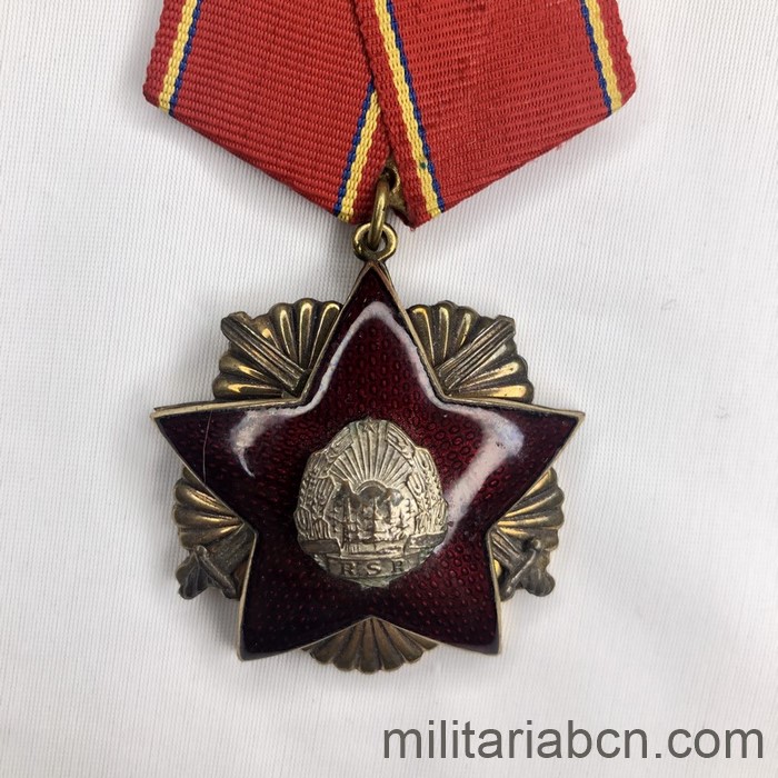 Rumanía. Orden por la Defensa de la Patria. 3ª Clase. 1er Modelo.