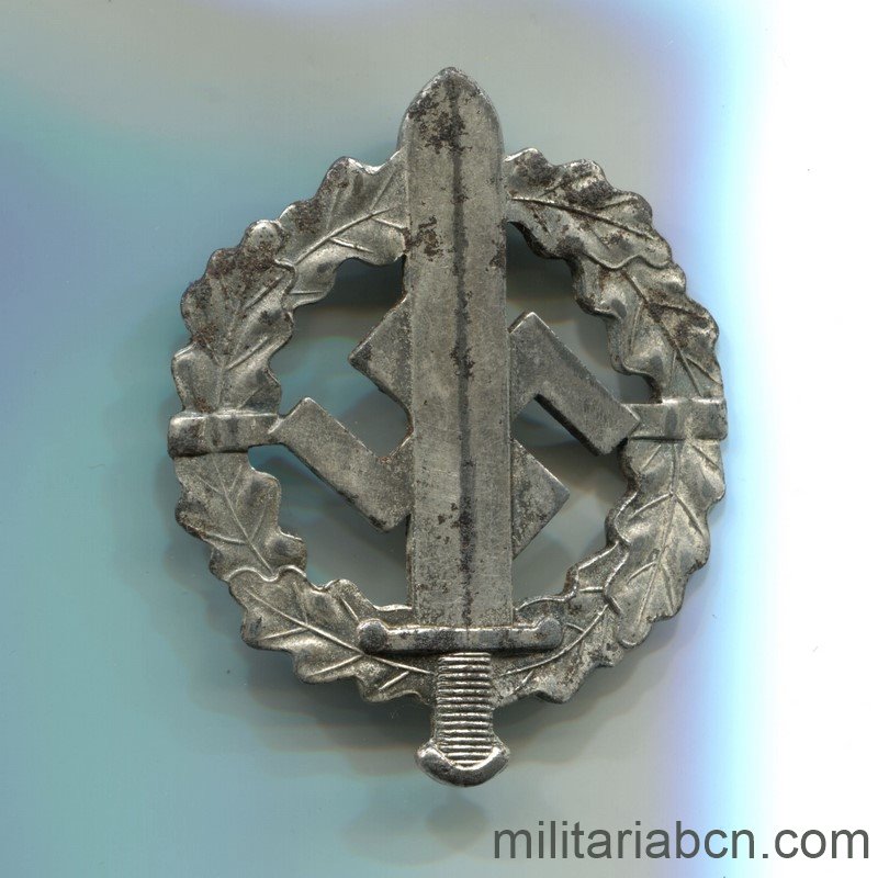 Alemania III Reich. Título deportivo de las SA. Versión plata