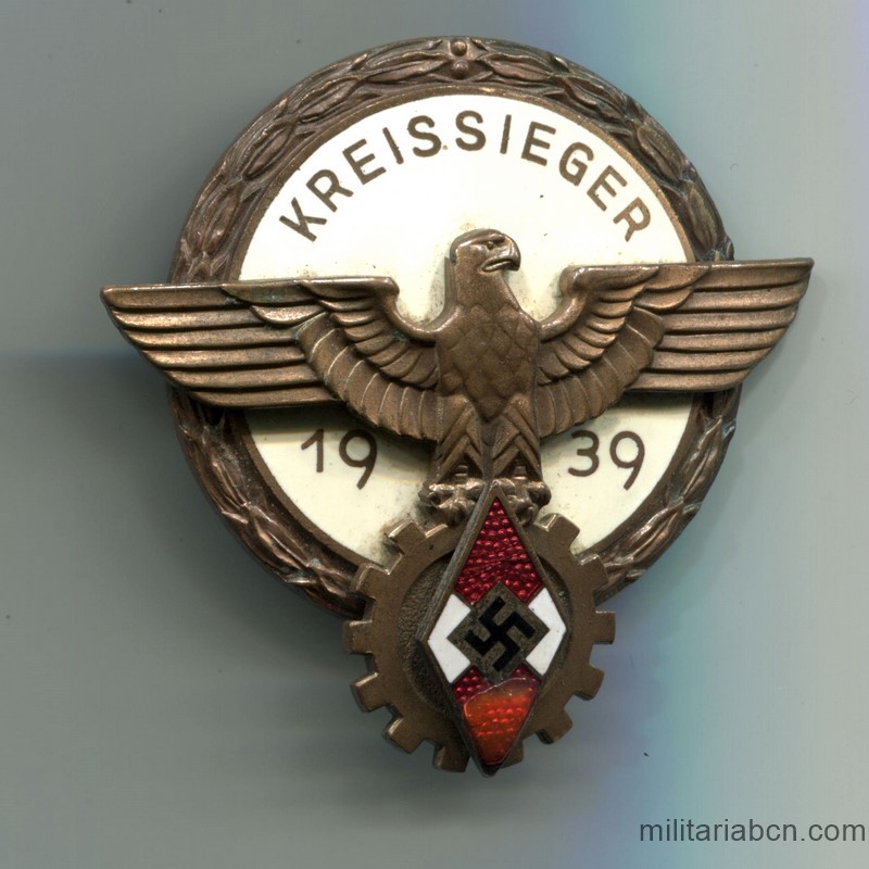Alemania III Reich. Placa Deportiva Kreissieger 1939
