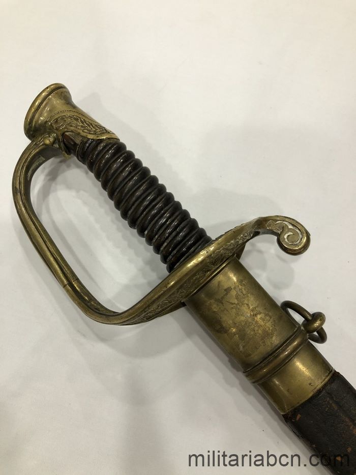 Francia. Sable de Oficial de Infantería modelo 1845