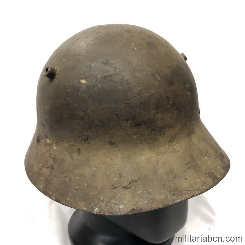 Checoslovaquia / España. Casco Vz 30 o M30 checo usado en la Guerra Civil Española. Interior M1926