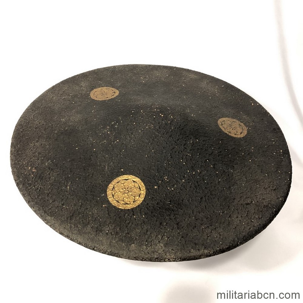 Japón. Jingasa de samurai del clan Yaeume. Periodo Edo