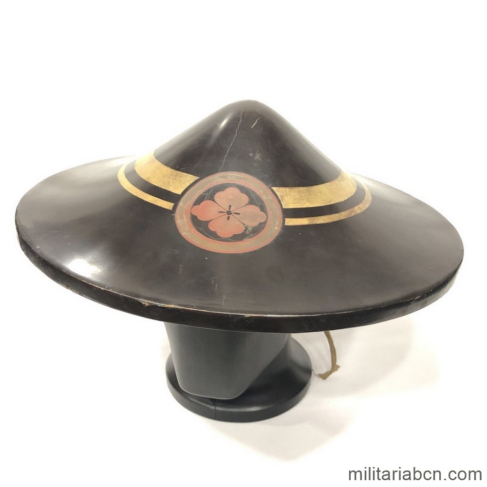 Japón. Jingasa de samurai del clan Goto. Periodo Edo