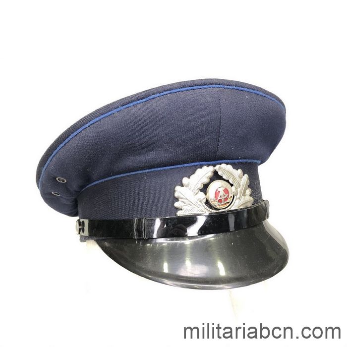 DDR. República Democrática Alemana. Gorra de plato de la Wasserschützpolizei