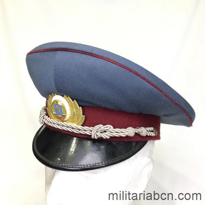 República Popular de Bulgaria. Gorra de plato de Oficial de Policía