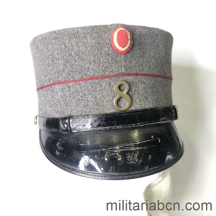 Dinamarca. Kepi de Infantería. 8 Batallón. Modelo 1915
