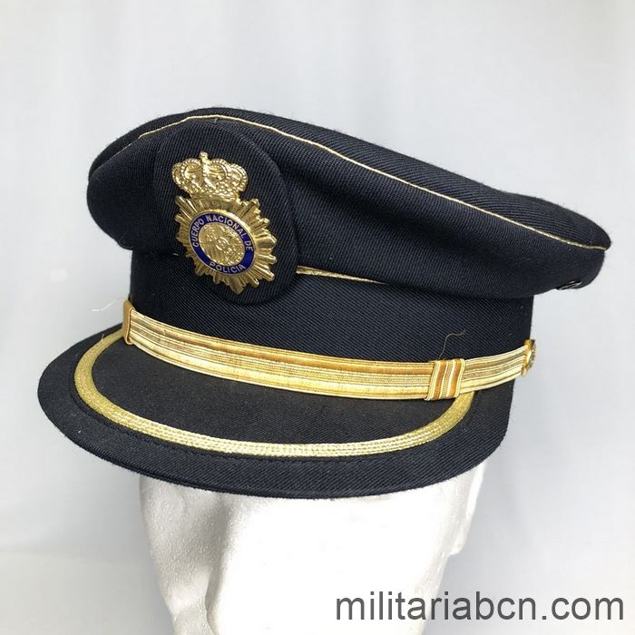 Gorra del Cuerpo Nacional de Policía. Policía Nacional. Azul. Escala de Subinspección.