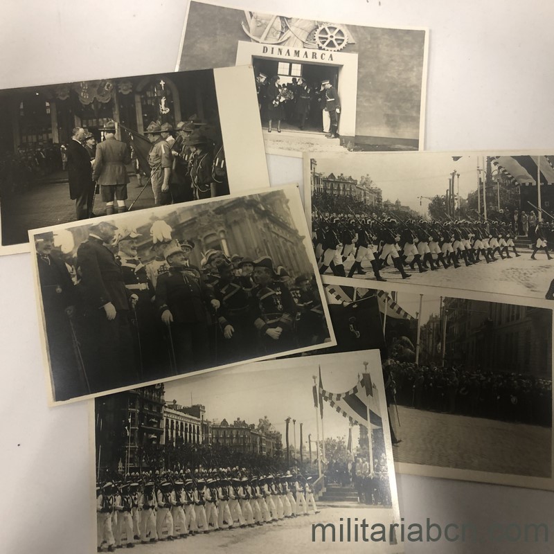 Conjunto de 750 fotografías de Alfonso XIII en Barcelona 1922