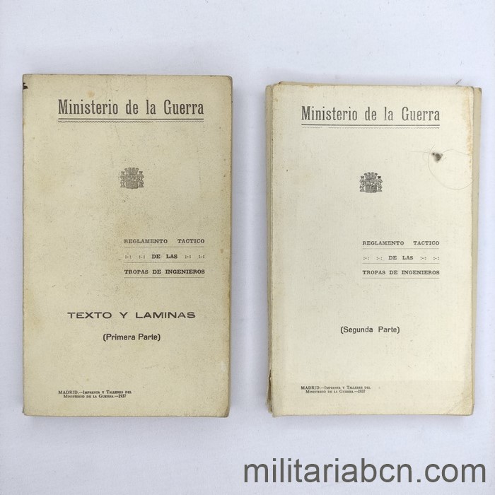 Reglamento Táctico de las Tropas de Ingenieros del Ministerio de Guerra. Escuela Popular de Guerra (1937)
