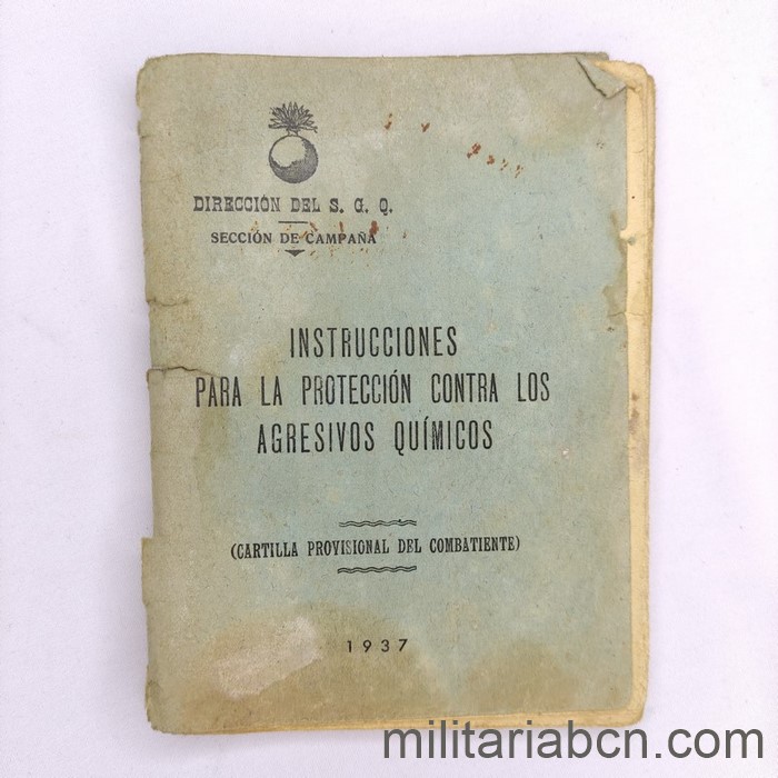 Instrucciones para la protección contra los agresivos químicos 1937