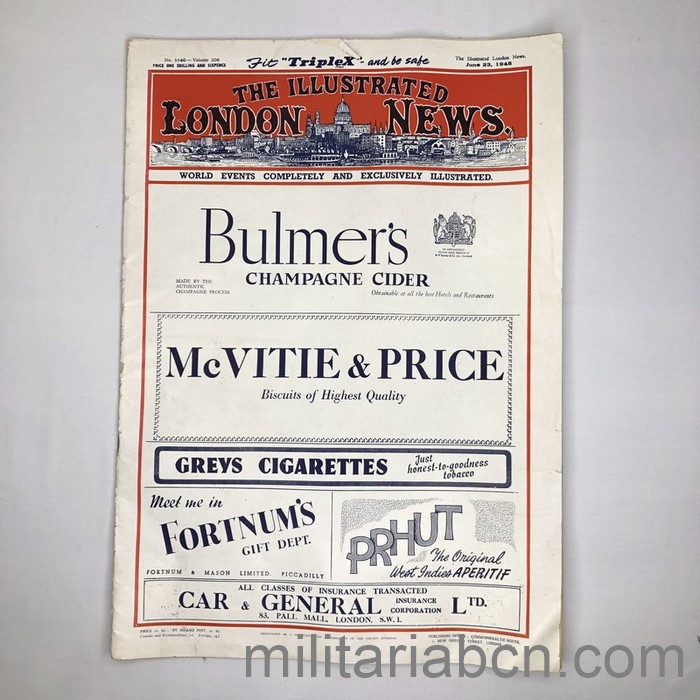 Regne Unit. Revista The Illustrated London News de el 23 de juny de 1945