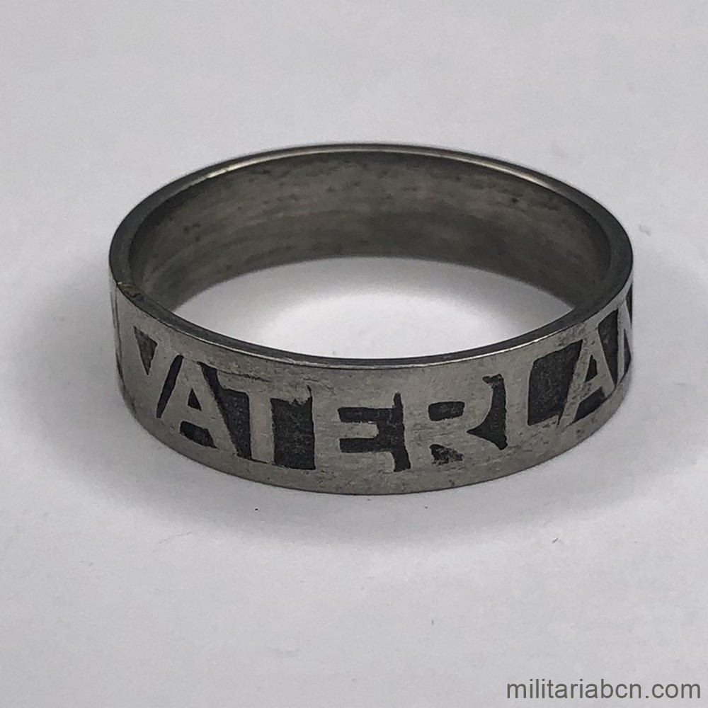 Alemania. Anillo patriótico Vaterlandsdank. 1914