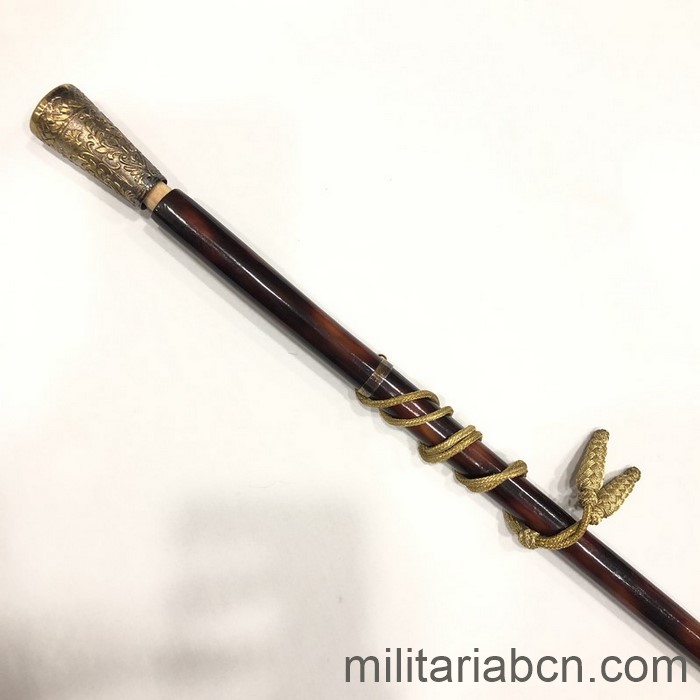 Bastón de Mando de General concedido a un General del Ejército de Tierra. Con caja de origen