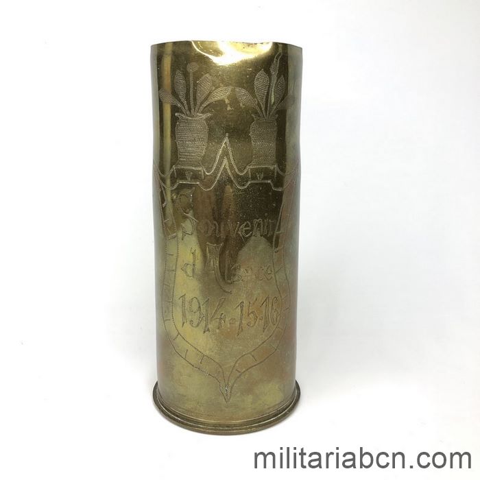 Francia. Arte de Trinchera de la 1ª Guerra Mundial. Souvenir d'Alsace 1914-15-16