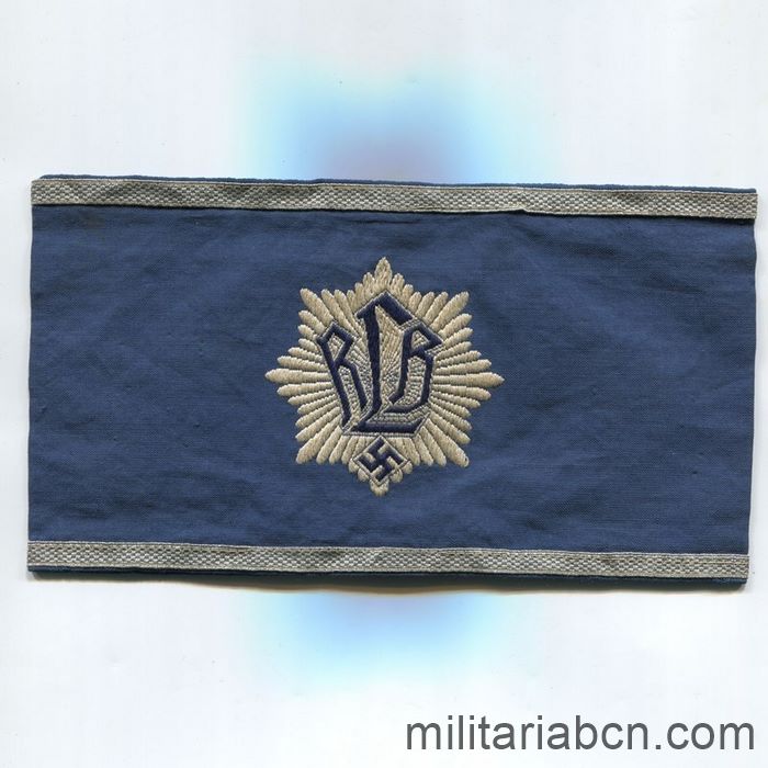 Alemania III Reich. Brazalete de Oficial RLB Reichsluftschutzbund