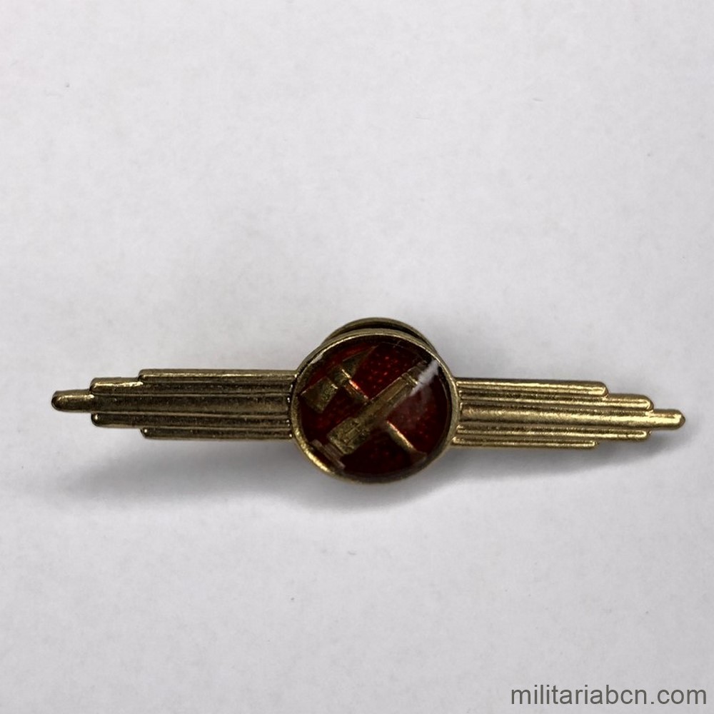 DDR RDA República Democrática Alemana. Insignia de Calificación de Bomberos