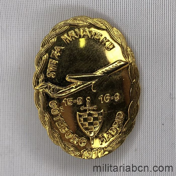 CROACIA. Insignia de solapa de una de las primeras milicias.