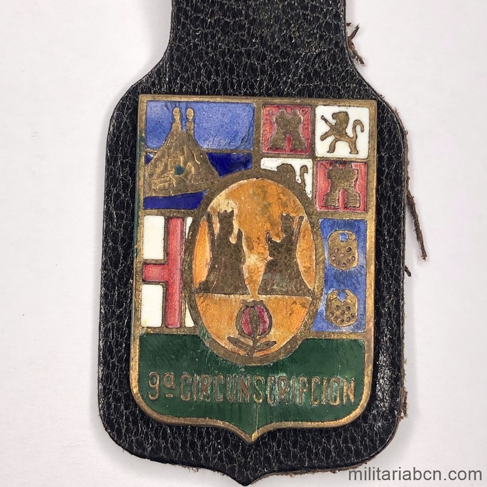 Policía Armada. Insignia de pecho o pepito de la 9 Circunscripción