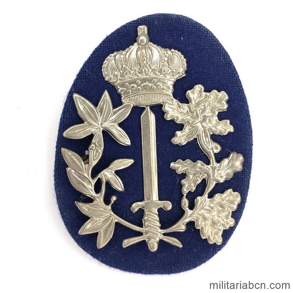 Paises Bajos. Insignia de gorra de la Policía holandesa en metal