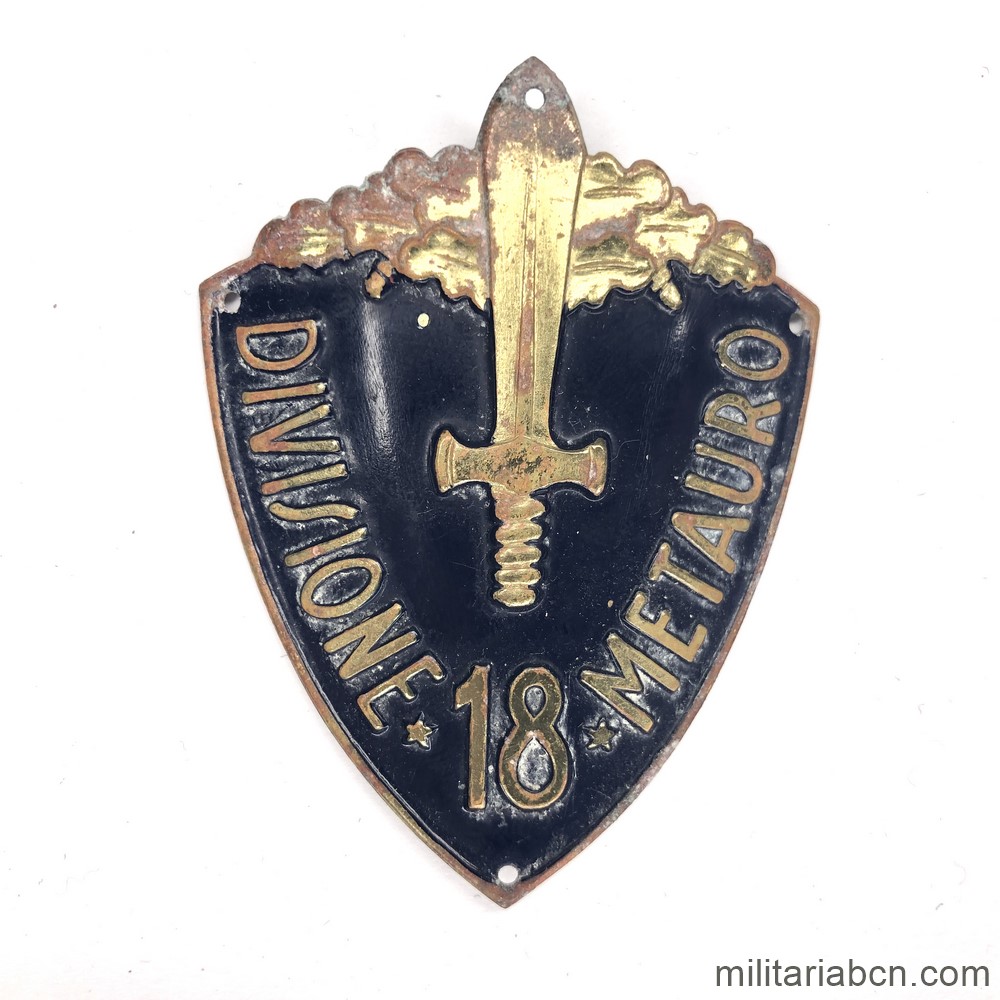Italia. Escudo de brazo de la 18 Divisione di Fanteria Metauro
