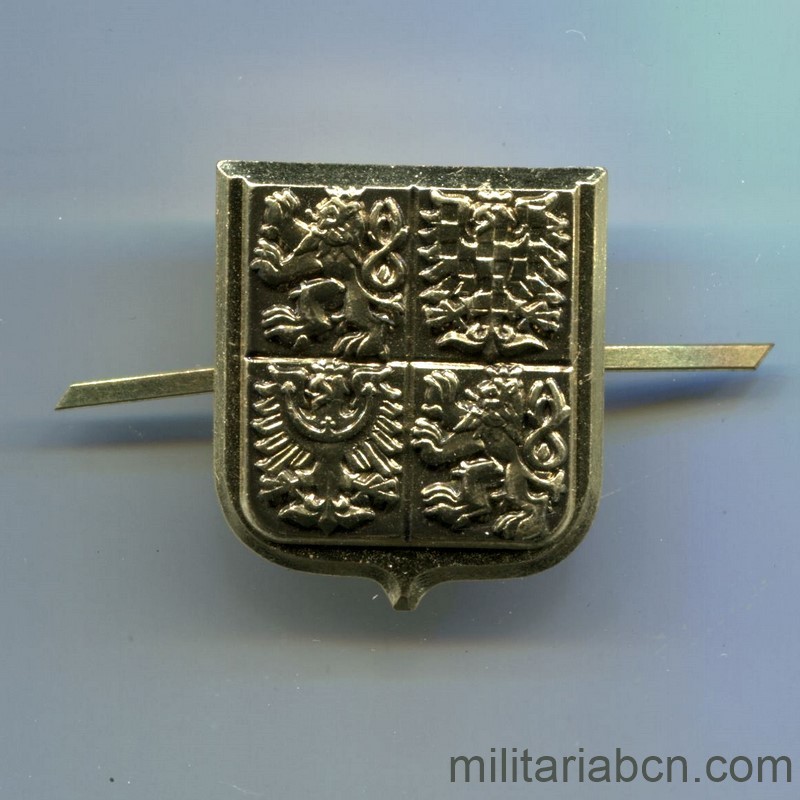 República Checa. Insignia de gorra del Ejército. Modelo 1993.