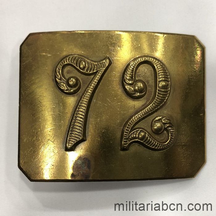 Hebilla del 72 Regimiento de Infantería Jaén
