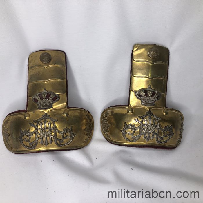 Dragonas u hombreras de gala de Oficial de Infantería