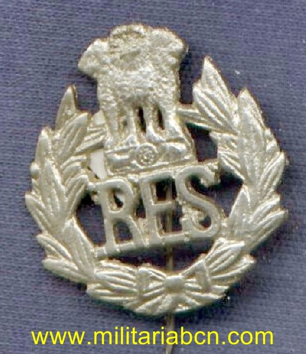 India.  Insignia de boina de Bomberos de la India.  Rajasthan Fire Service.