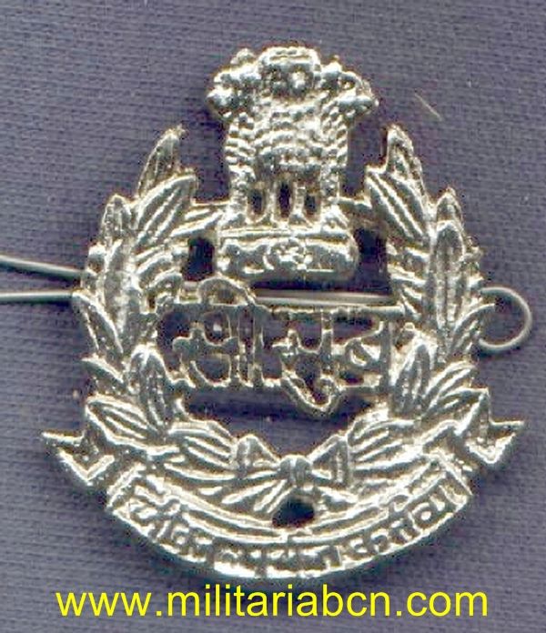 India.  Insignia de boina de la Policía India.
