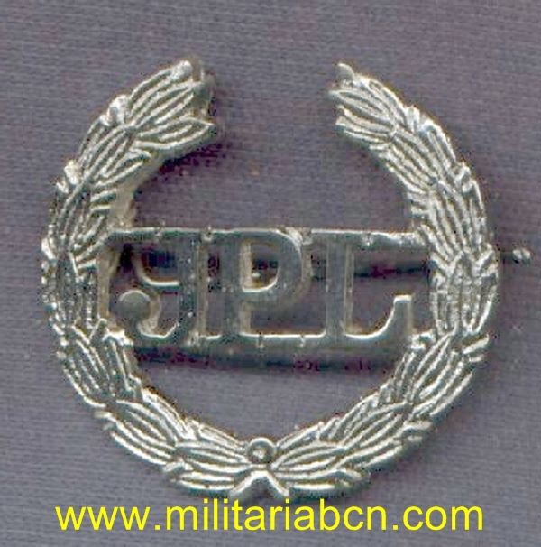 India.   Insignia de boina de la Policía India. Jaipur Police.