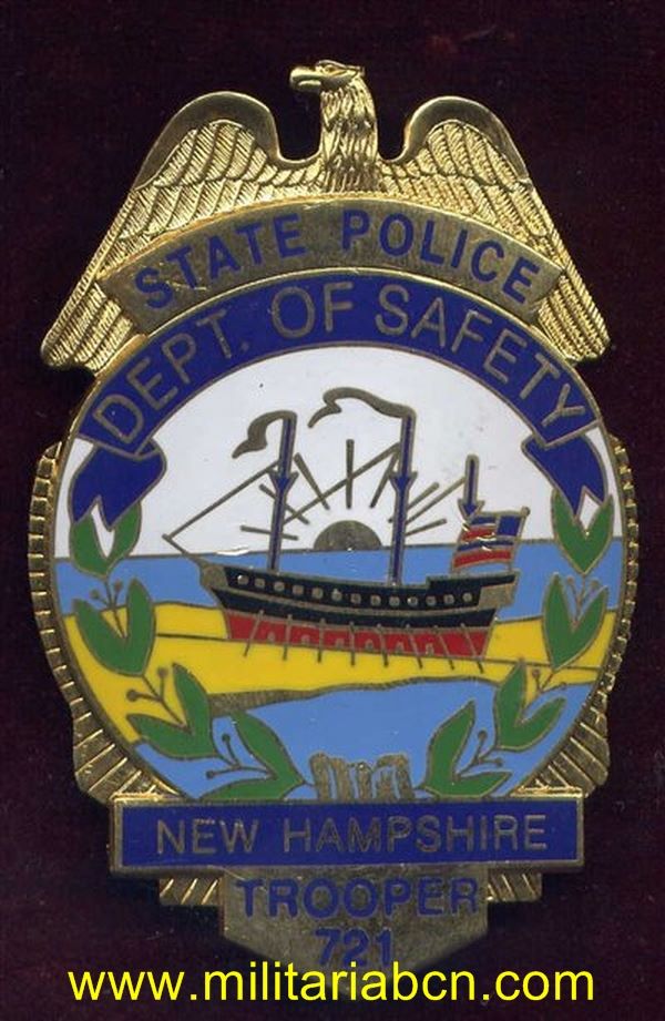 Dept. of Safety. New Hampshire. Policía