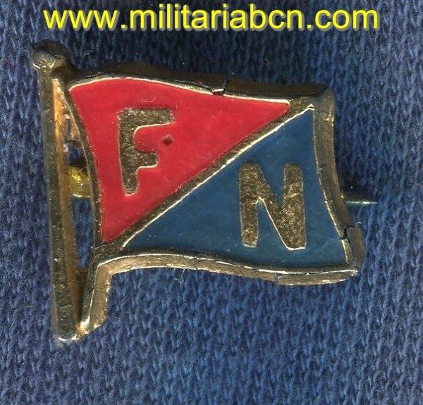 Insignia de solapa. Fuerza Nueva. Años 80.
