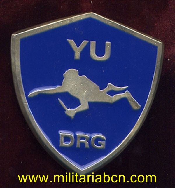 Yugoslavia. Hombre Rana. YU DRG. Versión plata.