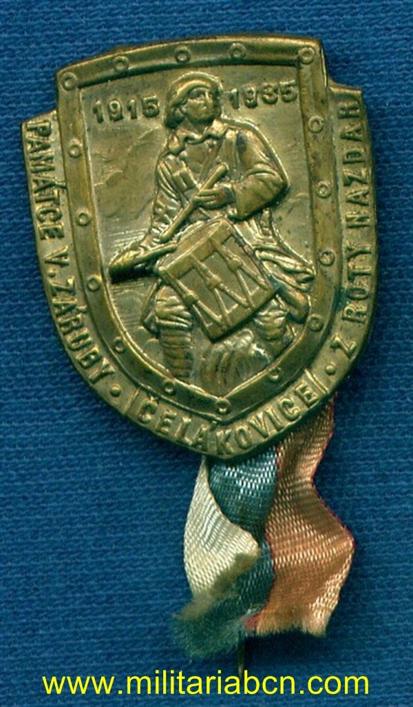República Checoslovaca. Insignia patriótica.  1935.