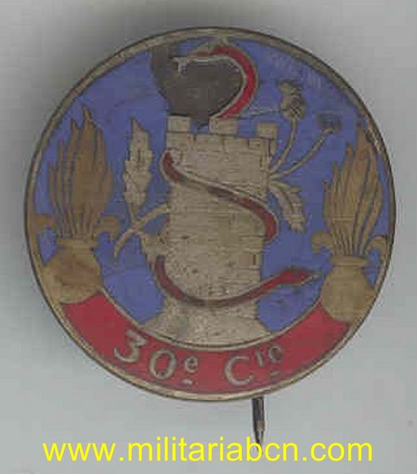 Insignia 30° Cie (Compagnie de Camp) Legion