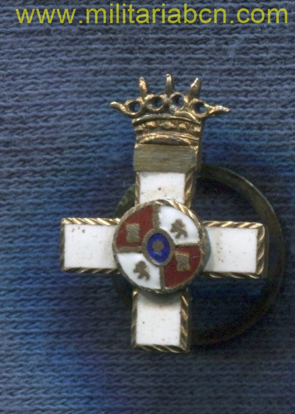 España. Miniatura. Cruz de la Orden al Mérito Militar
