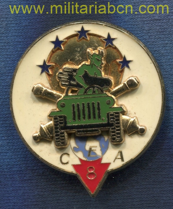 Insignia Compagnie d'éclairage et d'appui CEA du 8° régiment parachutiste d'infanterie de marine. Delsart.