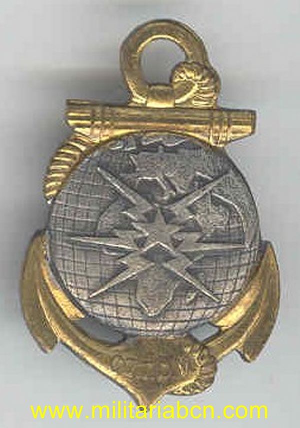 Insignia regimental . Corps télégraphiste des troupes de Marine