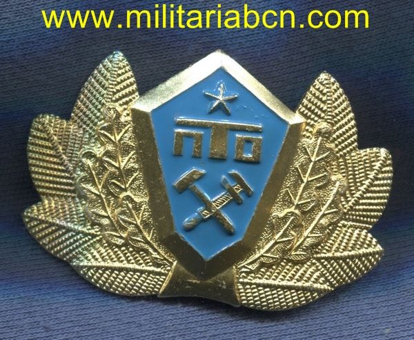 URSS. UNIÓ SOVIÈTICA. Insígnia de la gorra de la Alta Academia de Ferroviarios. Aluminio.