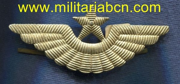URSS. UNIÓ SOVIÈTICA. Insígnia de gorra de Tropas de  Aviación. Aluminio.