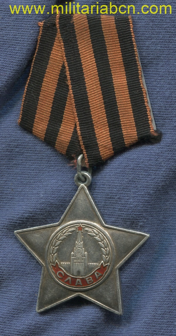 URSS. Unión Soviética. Orden de la Gloria. 3ª Clase. Tipo 2 Variación 1. Nº 593706